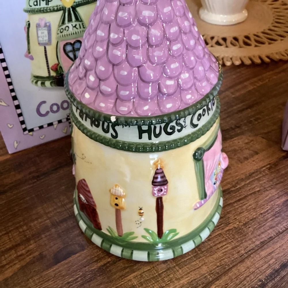 Camp Grandma Cookie Jar & Plate Jessica Breedlove Designs Vintage New Open‎ Box